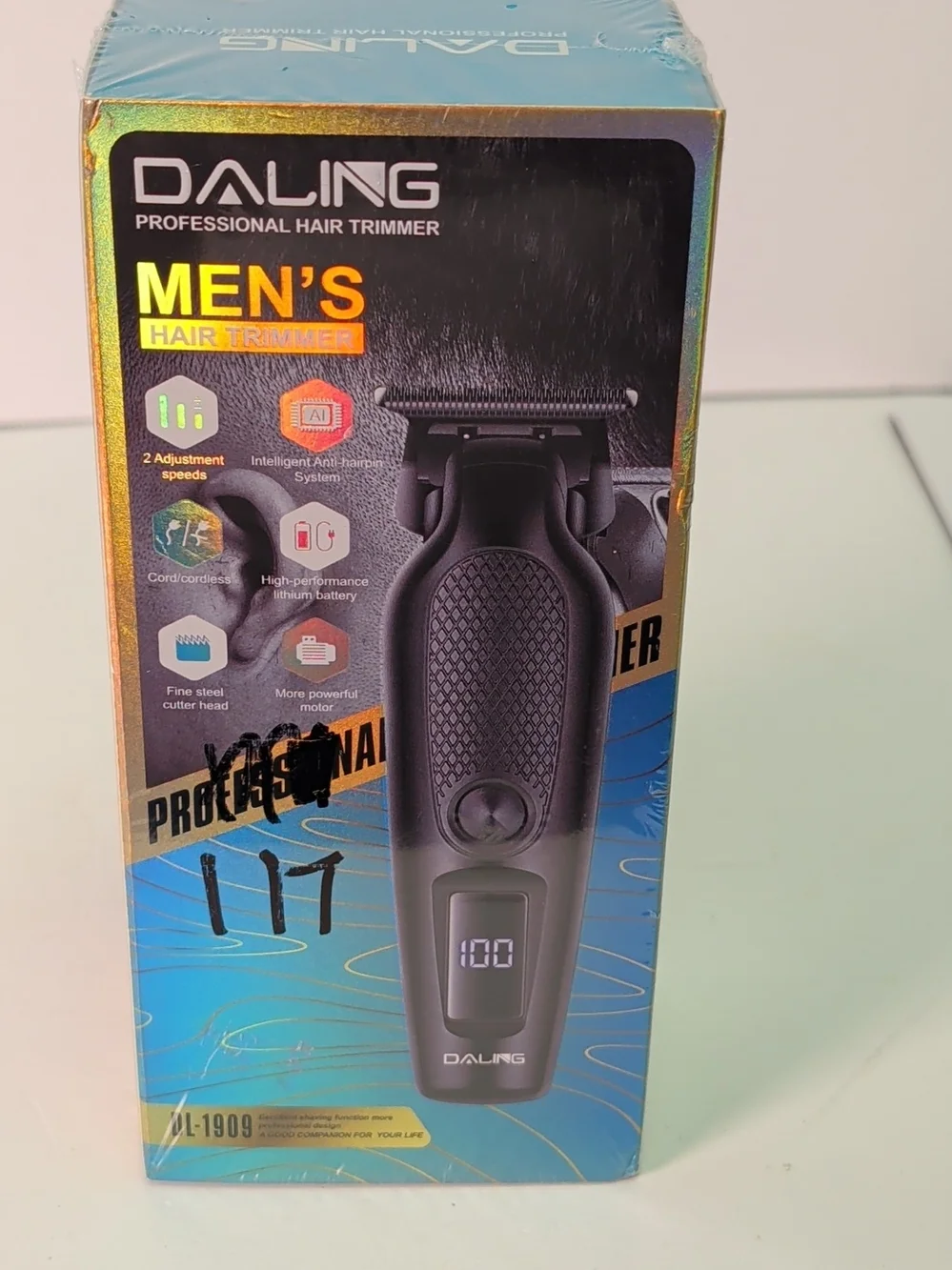 Darling Black Hair Trimmer with LED Display